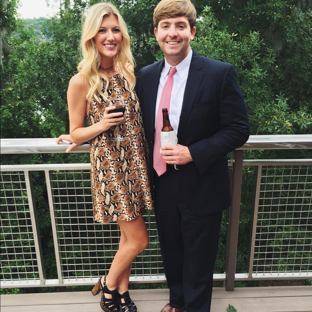Snake print dress